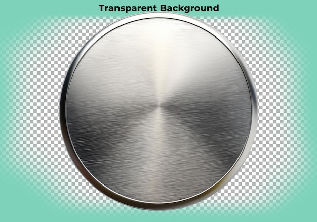 Metallic door plate isolated on transparent background