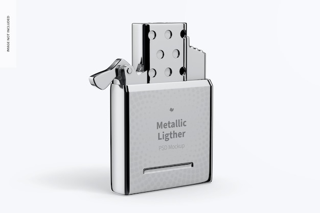 Metallic Lighter Mockup