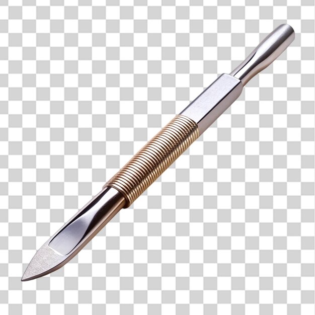 metallic scalpel isolated on transparent background