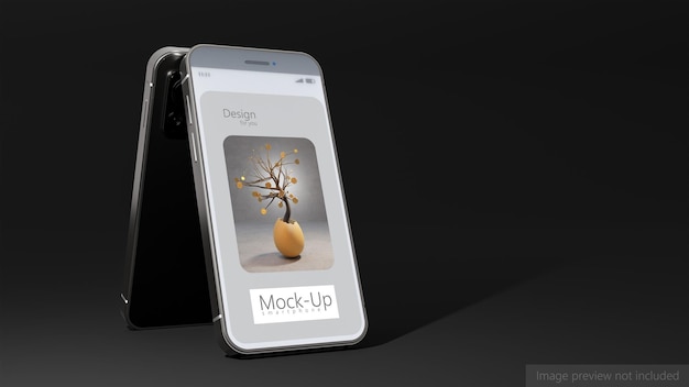 Metallic smartphone MockUp