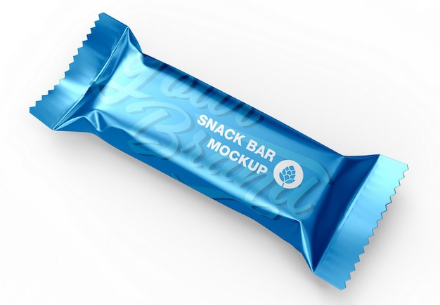 Metallic Snack Bar Mockup