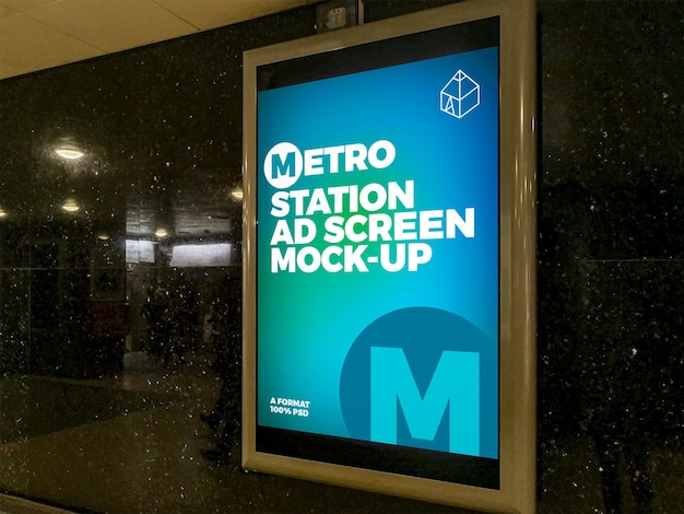 Metro Station Advertising Screen