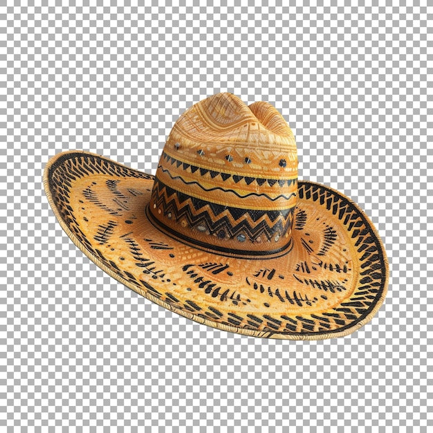 Mexican Hat on Transparent Background Ai Generated