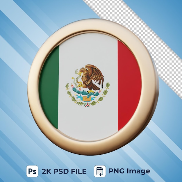 mexico flag 3d