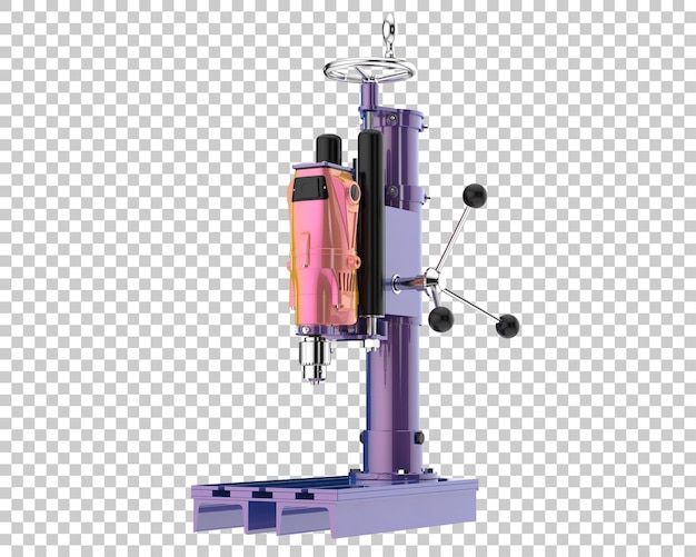 PSD micro drill isolated on transparent background 3d rendering illustration