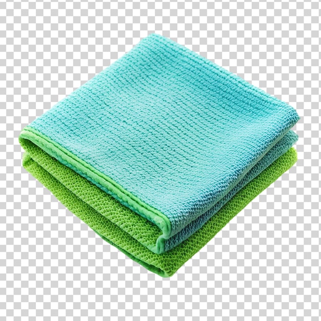 PSD microfiber cleaning cloth on transparent background