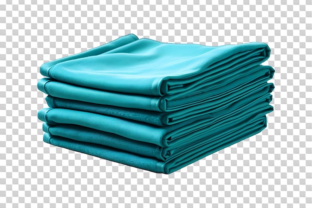 PSD microfiber cloths isolated on transparent background