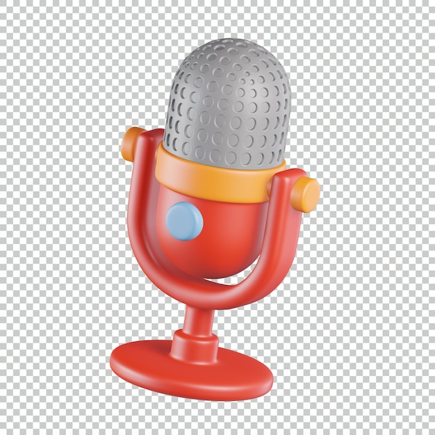 Microphone Record 3D Icon