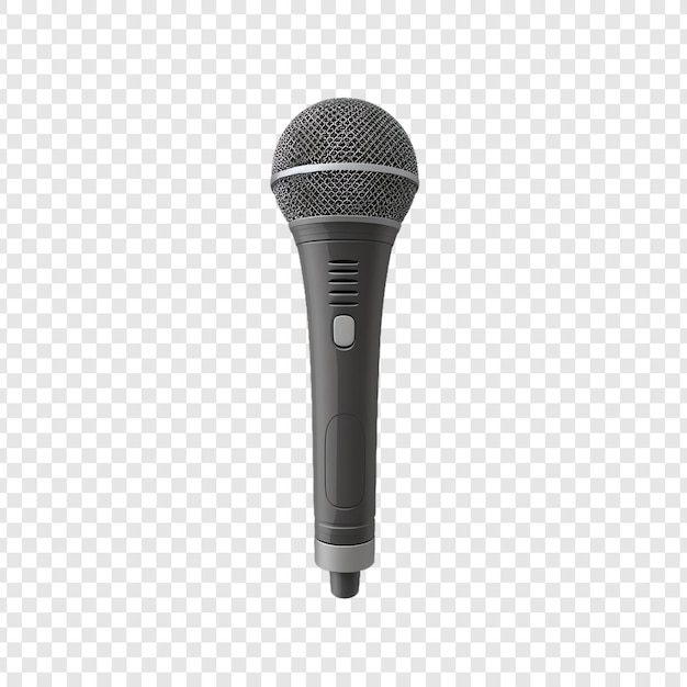 a microphone on a transparent background