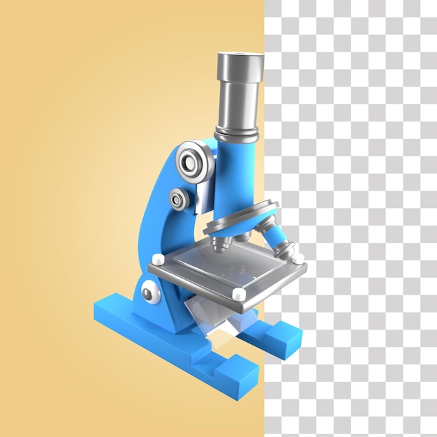 Microscope 3d icon