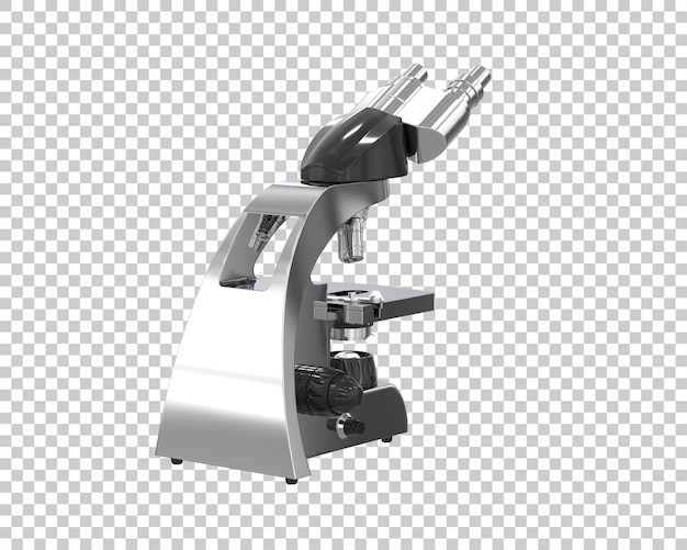 Microscope isolated on background 3d rendering illustration