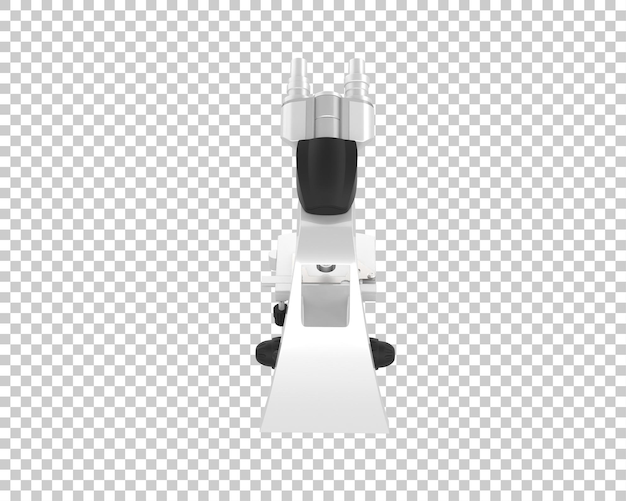 Microscope isolated on background 3d rendering illustration