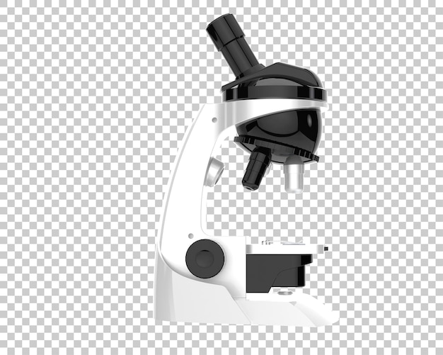 Microscope isolated on background 3d rendering illustration