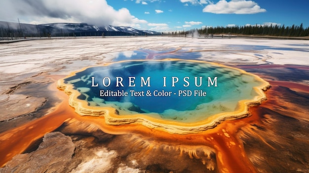 PSD midway geyser basin in yellowstone national park