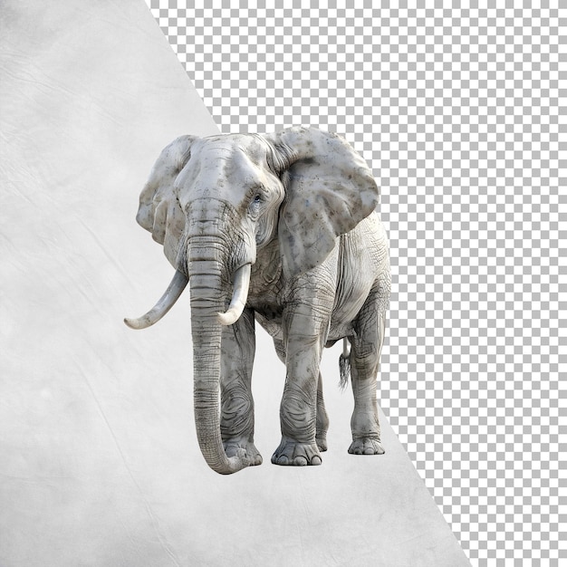 mighty elephant Isolated on transparent background png