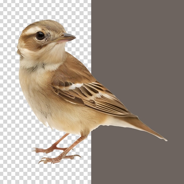 PSD migratory bird isolated on transparent background