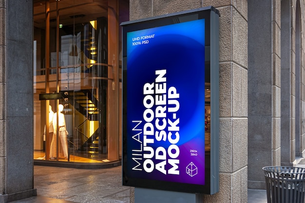 Milan Outdoor Advertising Screen