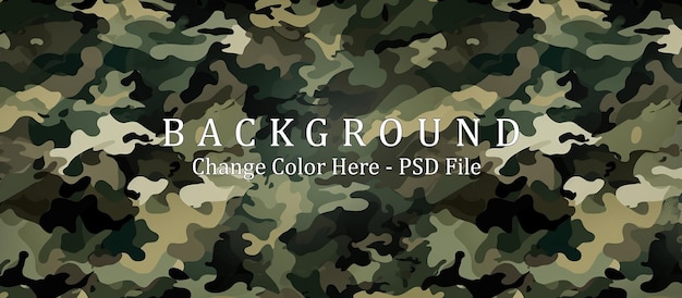 PSD military texture camouflage background on top view