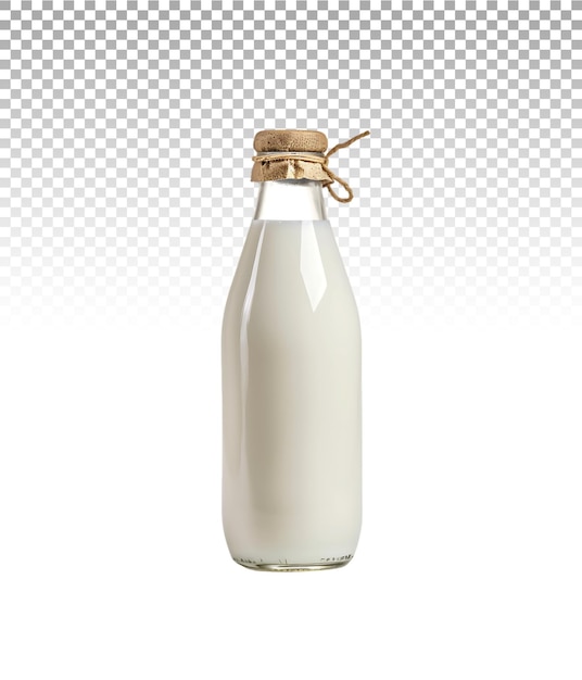 Milk Bottle on Transparent Background Cut Out Stock Photo Collection