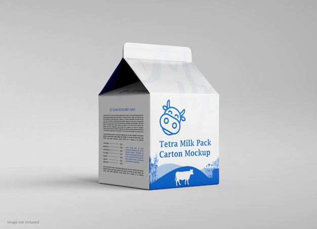 Milk Package design Mockup