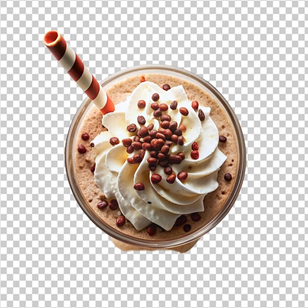 PSD milk shake transparent background