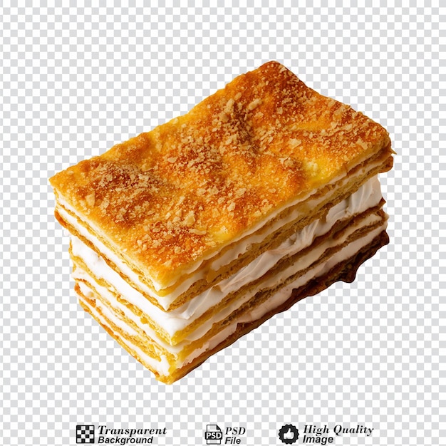 PSD millefeuille isolated on transparent background