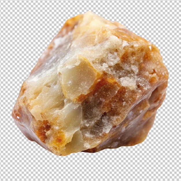 Mineral stone isolated on transparent background