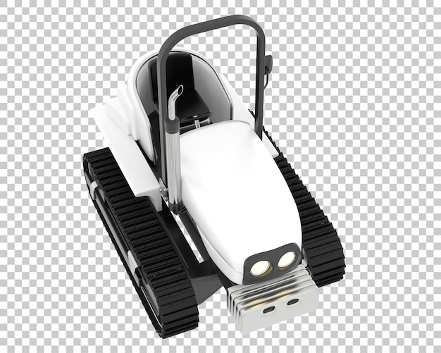 Mini crawler on transparent background 3d rendering illustration