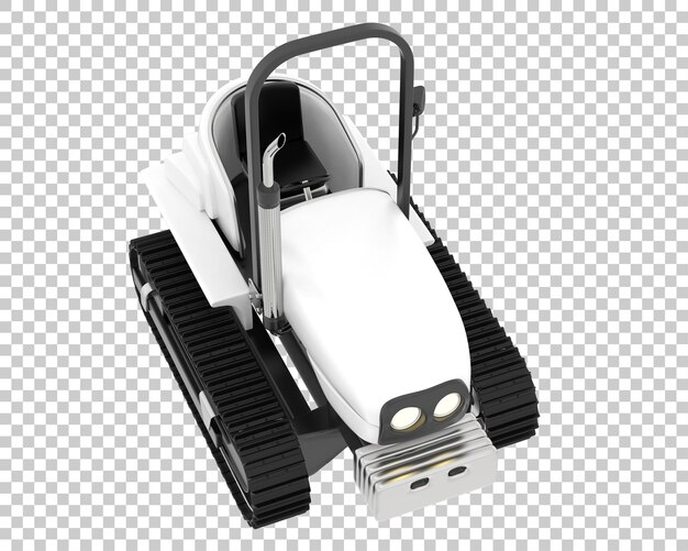 PSD mini crawler on transparent background 3d rendering illustration