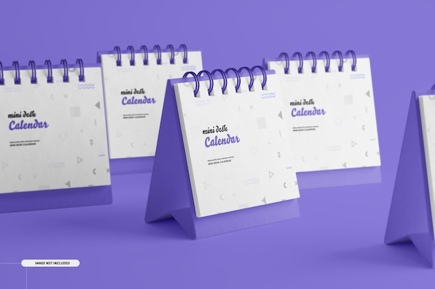 Mini Desk Calendar Mockup