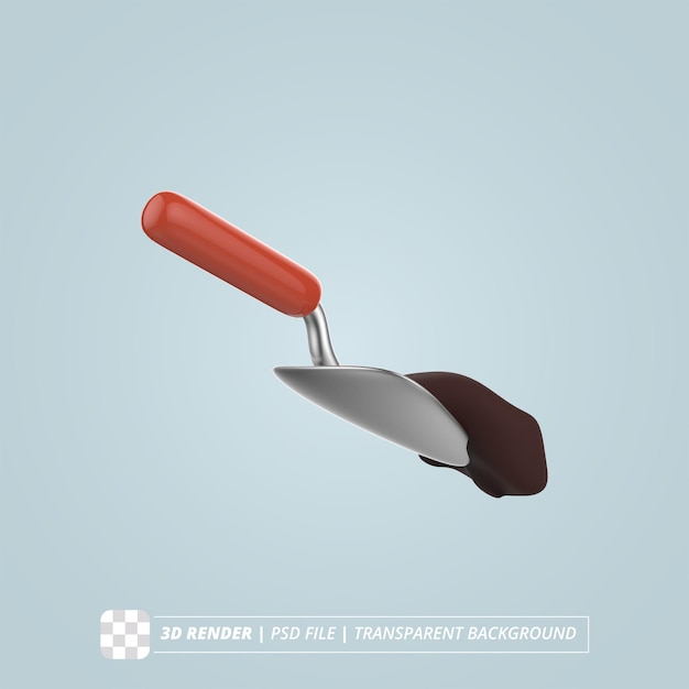 MINI SHOVEL ISOLATED 3D RENDER