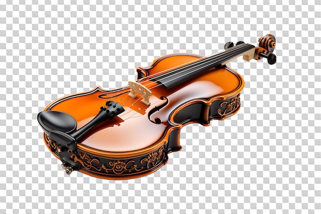 PSD miniature musical instrument isolated on transparent background