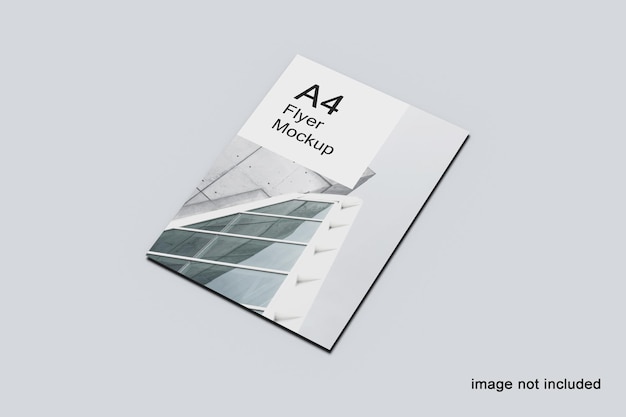 Minimal a4 flyer mockup