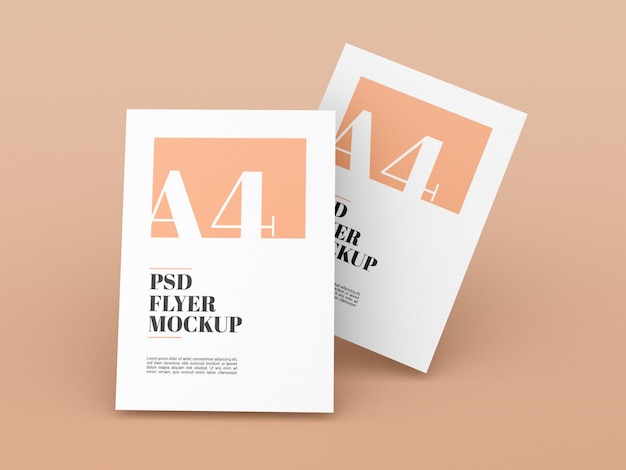 Minimal A4 Flyer  Mockup