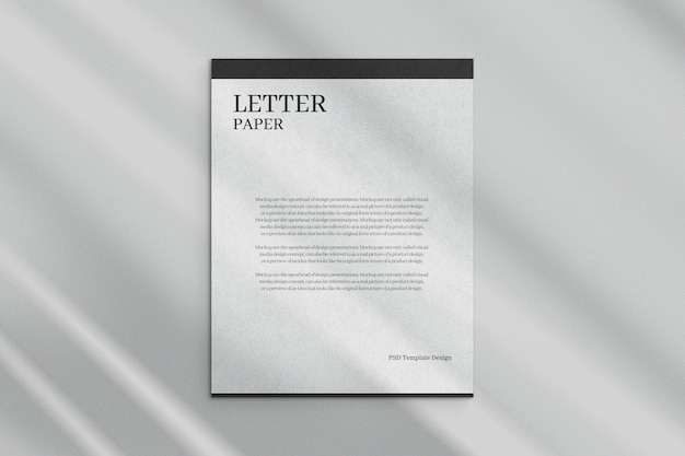 PSD minimal a4 letter mockup template design psd