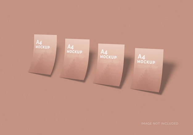 Minimal a4 psd flyer mockup design