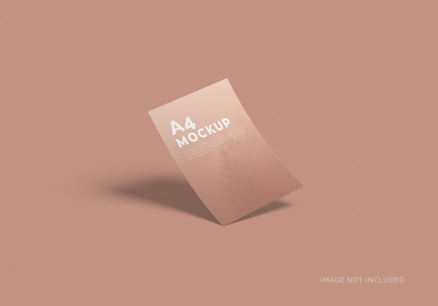 Minimal a4 psd flyer mockup design