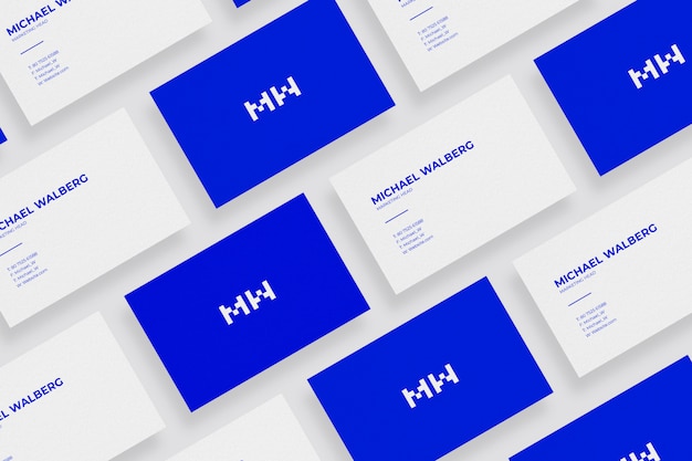 Minimal Business Card Mockup Design for branding and visual identity graphic design projects