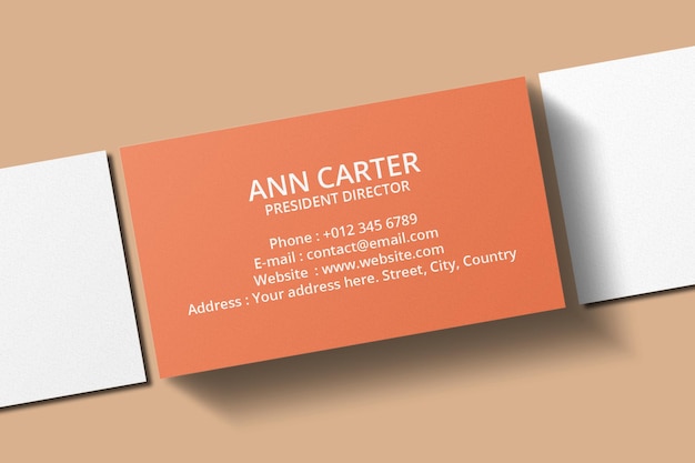 Minimal business card mockup design