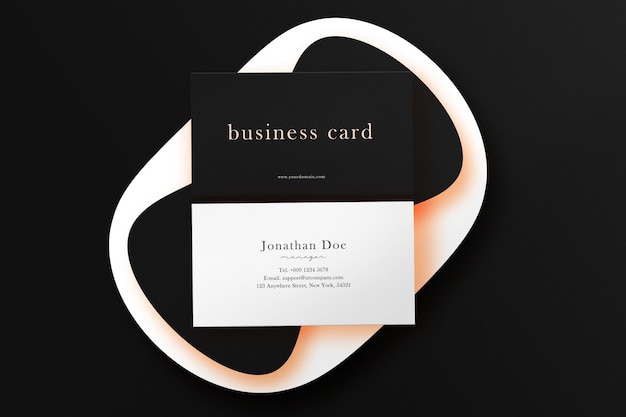 Minimal business card mockup Premium Psd