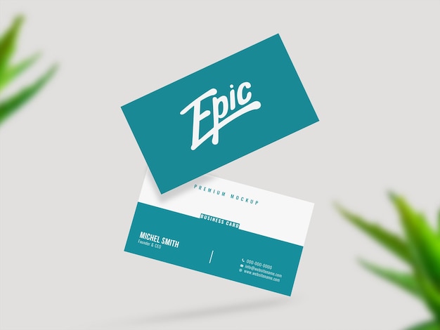 Minimal business card mockup