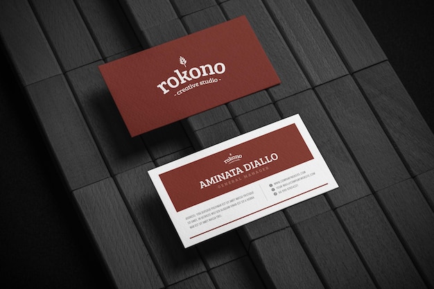 Minimal business card mockup