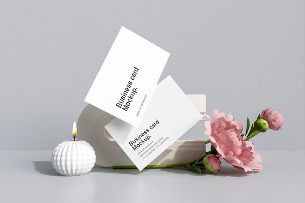 Minimal business card mockup