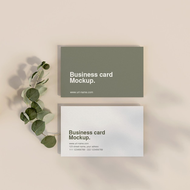 Minimal business card mockup