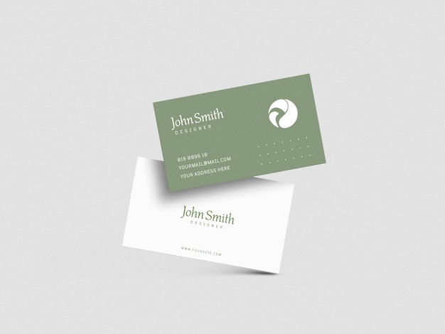 Minimal business card mockup