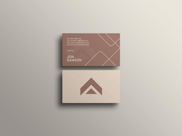 Minimal business card mockup