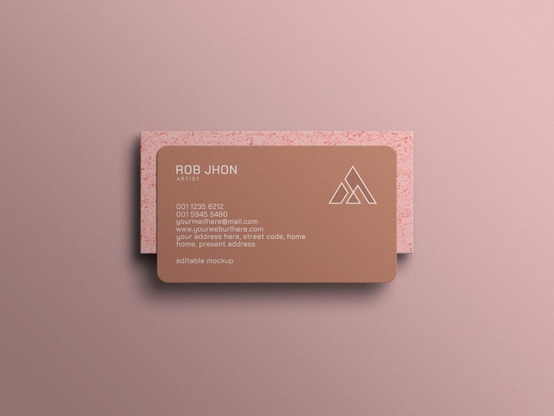 Minimal business card mockup