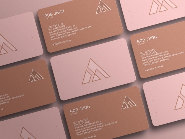 Minimal business card mockup