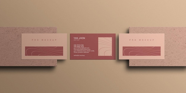 Minimal business card mockup