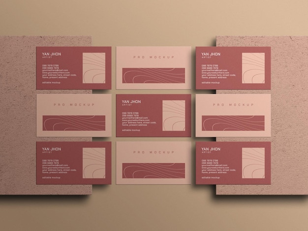 Minimal business card mockup